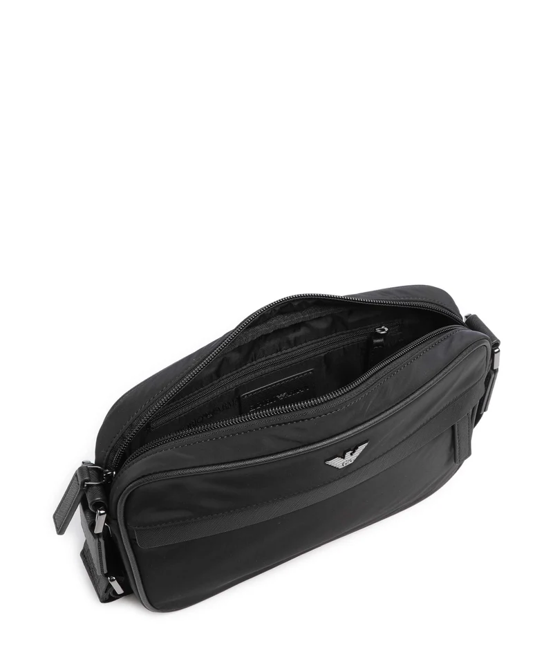 Emporio Armani Nylon Recycled Bandolera black beauty