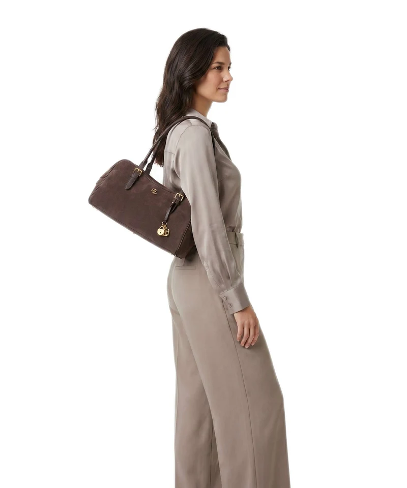 Lauren Ralph Lauren Marcy Large Bolso de hombro chestnut brown
