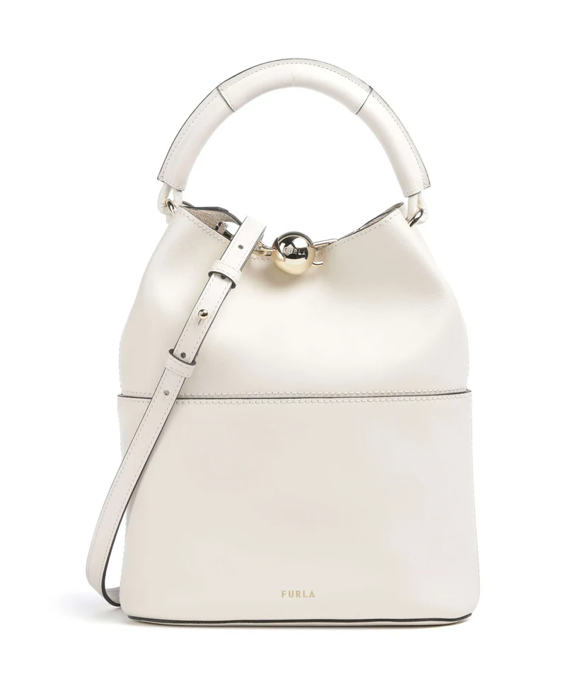 Furla Sfera S Bucket bolso de mano panna/avena