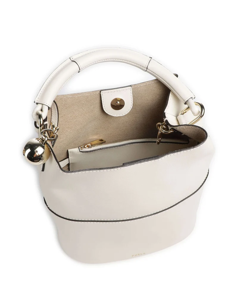 Furla Sfera S Bucket bolso de mano panna/avena