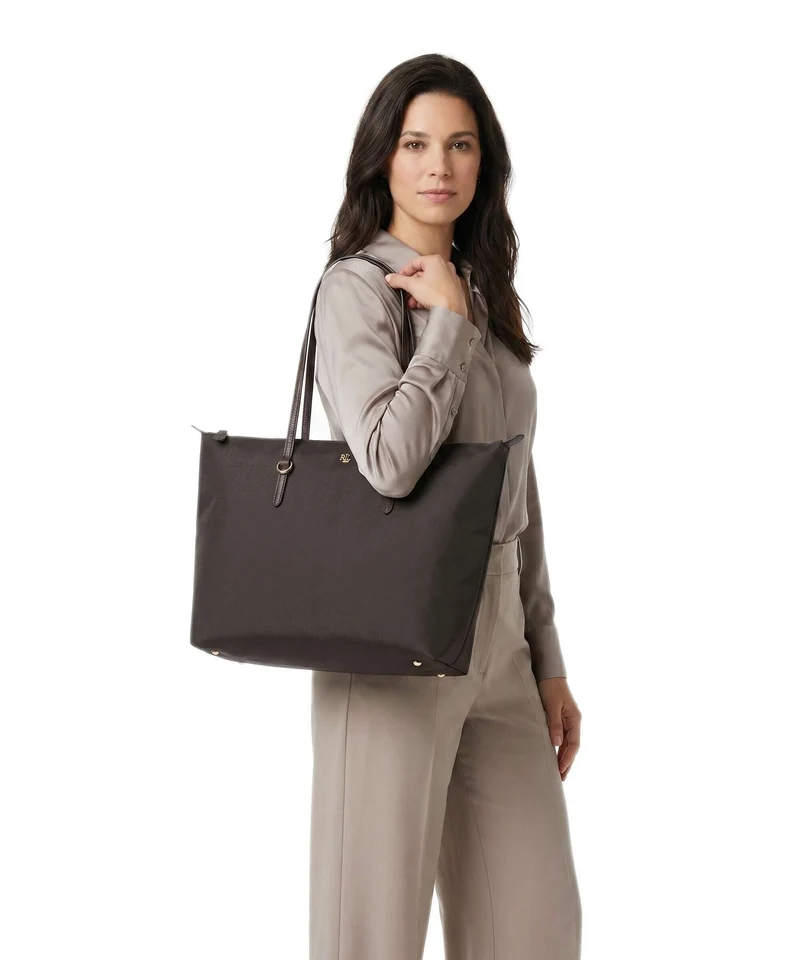 Lauren Ralph Lauren Keaton 26 Bolsa shopping chestnut brown