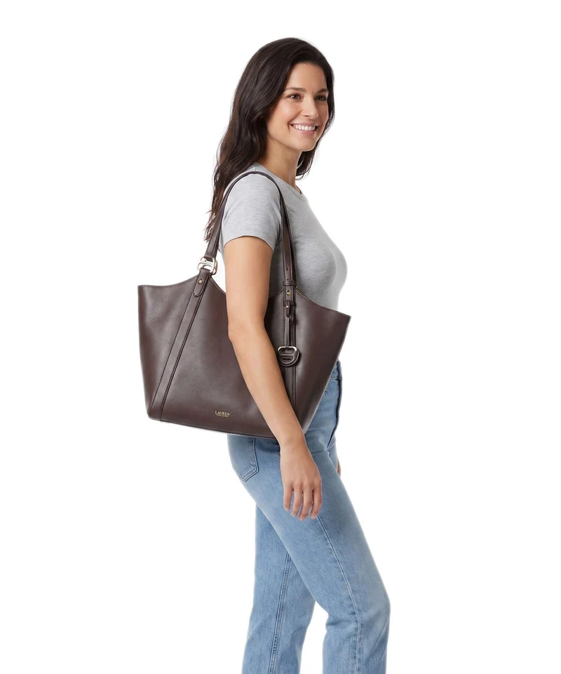 Lauren Ralph Lauren Tasha Large Bolsa shopping chestnut brown
