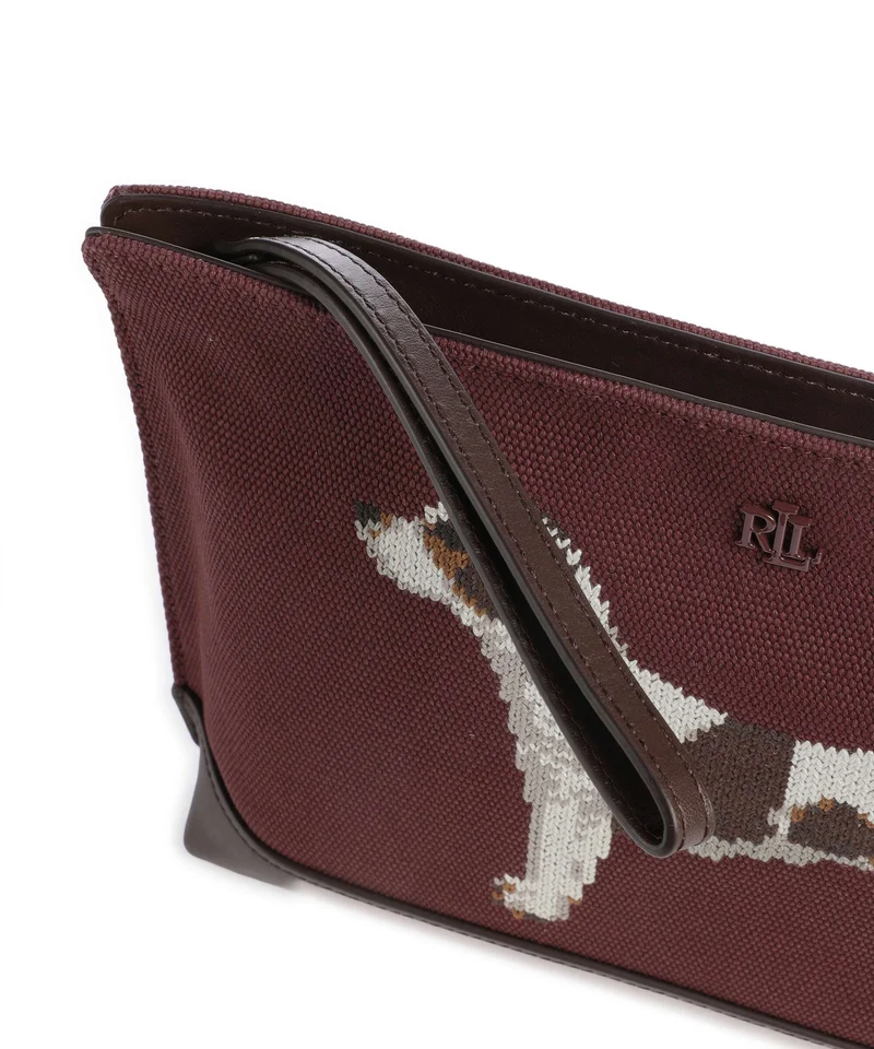 Lauren Ralph Lauren Large Bolso de cosméticos dark garnet/chestnut brown