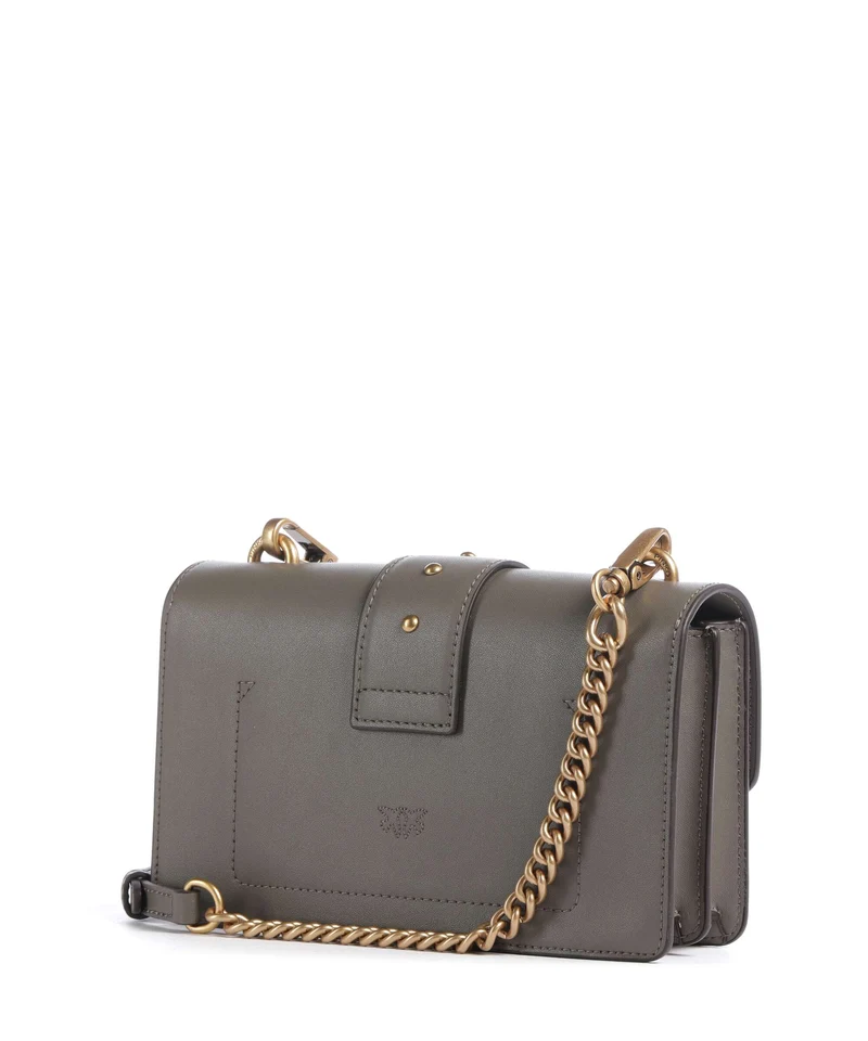 Pinko Love One Mini Bandolera verde/oliva scuro/antique gold