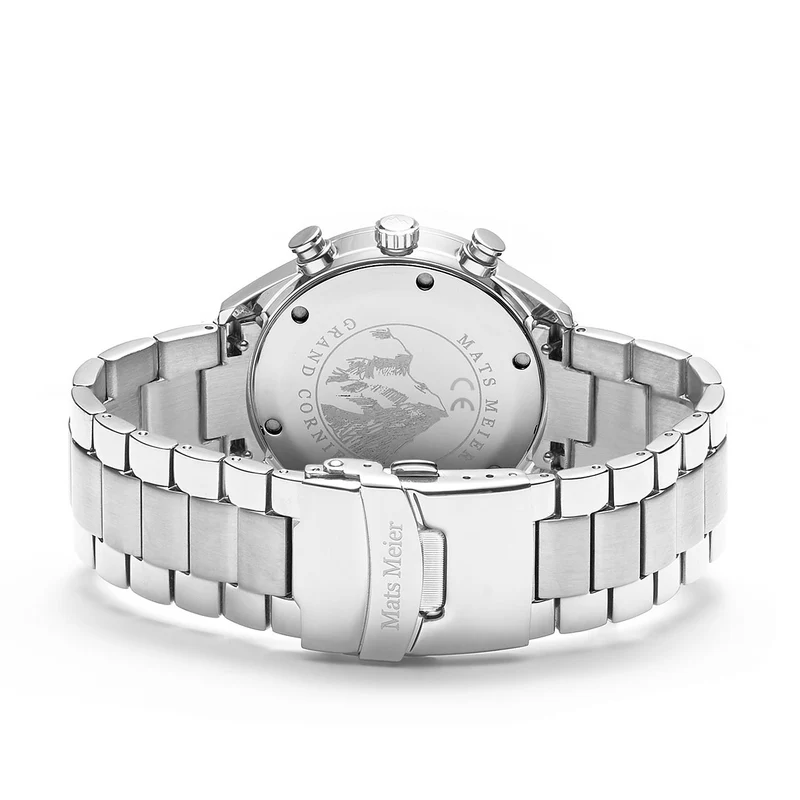 Mats Meier Grand Cornier Chrono Zwart/Zilverkleurig horloge MM00110