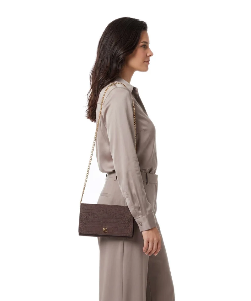 Lauren Ralph Lauren Adair II Large Monedero chestnut brown