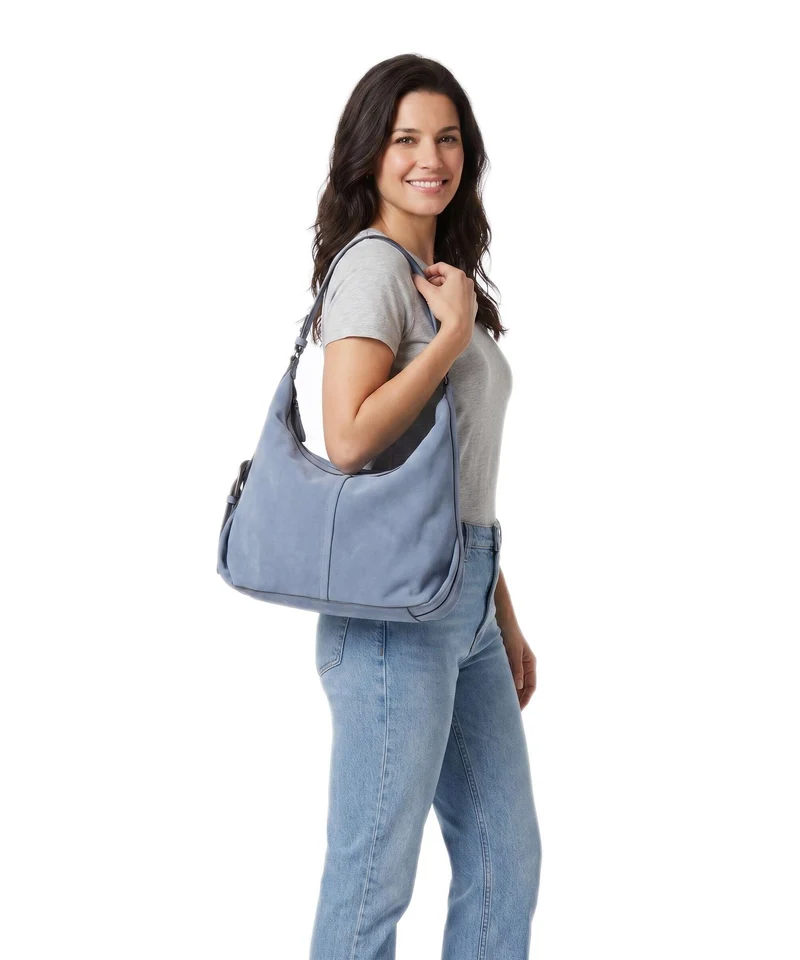 Liebeskind Paris II Hydro Suede M Bolso de hobo flower blue