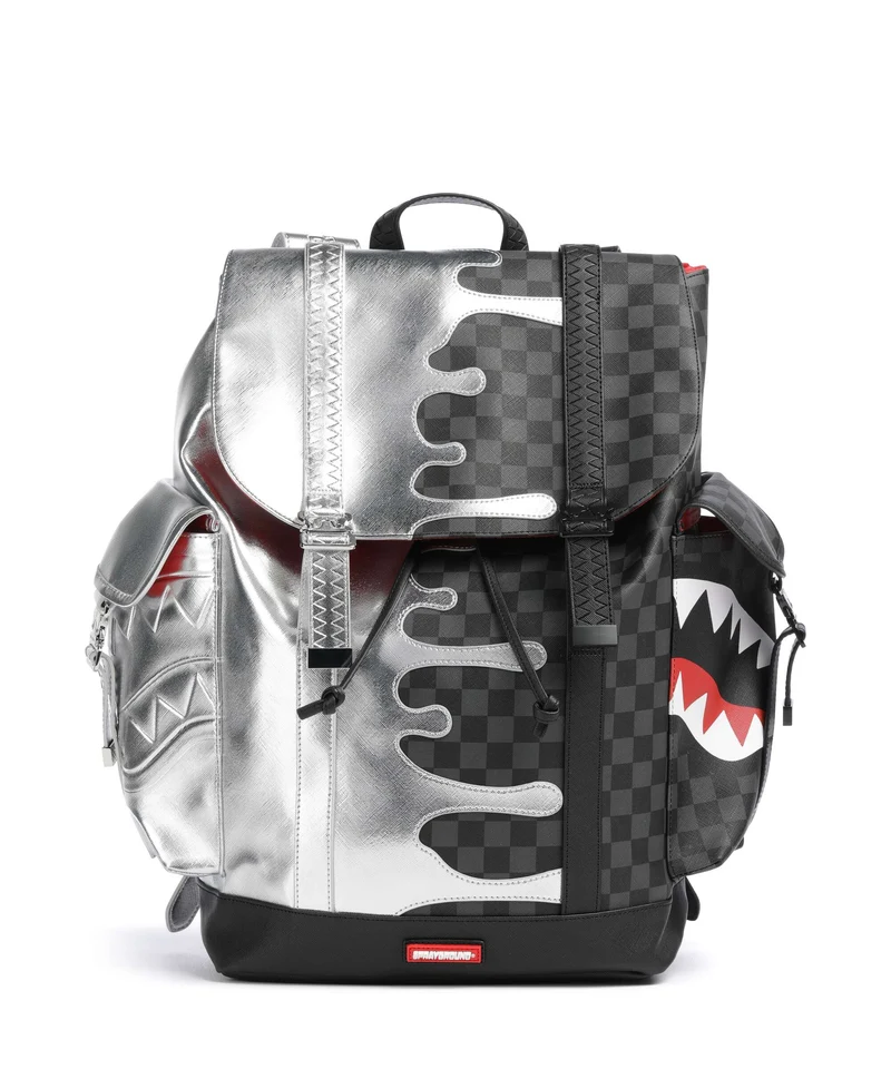 Sprayground Silver Side Drip Monte Carlo Mochila black/silver