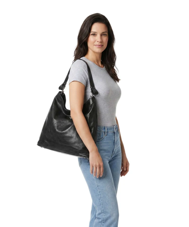 Vivienne Westwood Lottie Supple Large Bolso de hobo black