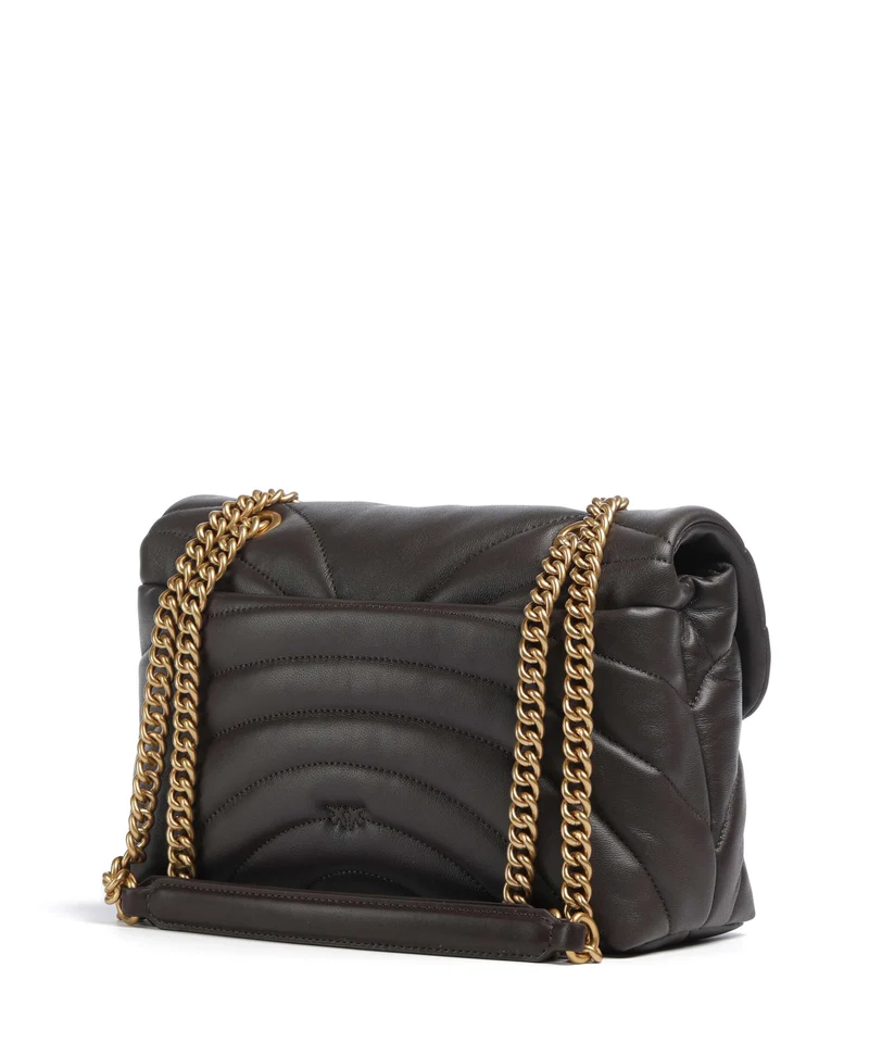 Pinko Love Puff Classic Bolso de hombro marrone marasca/antique gold