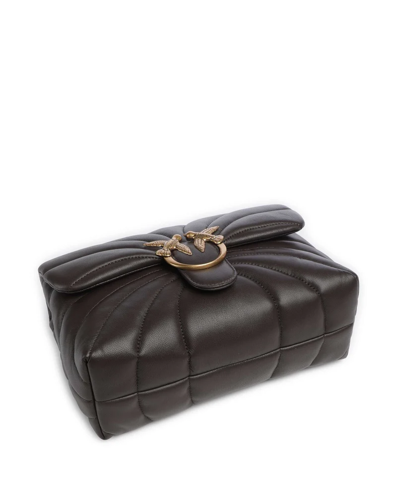 Pinko Love Puff Classic Bolso de hombro marrone marasca/antique gold