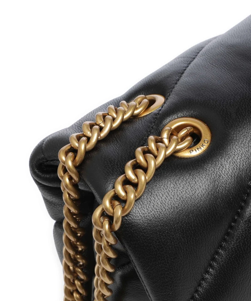 Pinko Love Puff Classic New Buckle Bolso de hombro nero/antique gold