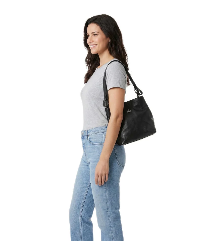 Vivienne Westwood Lottie Supple Small Bolso de hobo black