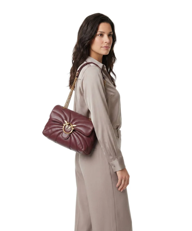 Pinko Love Puff Classic Bolso de hombro ribes intenso/antique gold