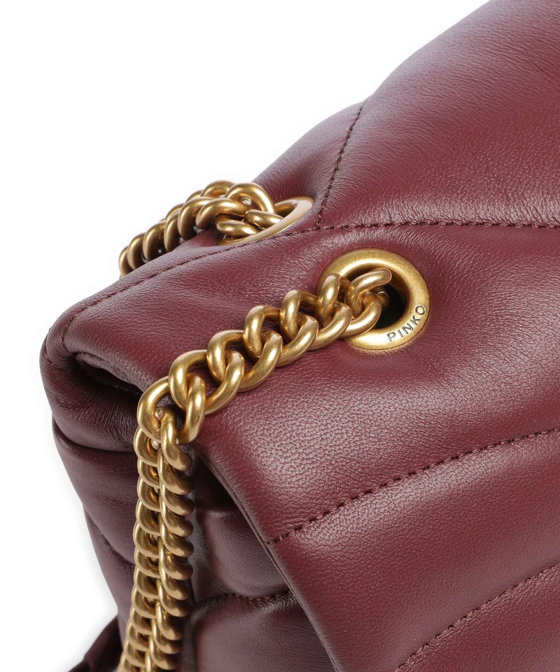 Pinko Love Puff Classic Bolso de hombro ribes intenso/antique gold