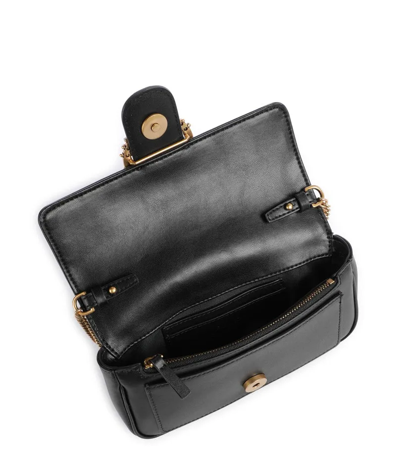 Pinko Love One Pocket New Buckle Bandolera nero/antique gold