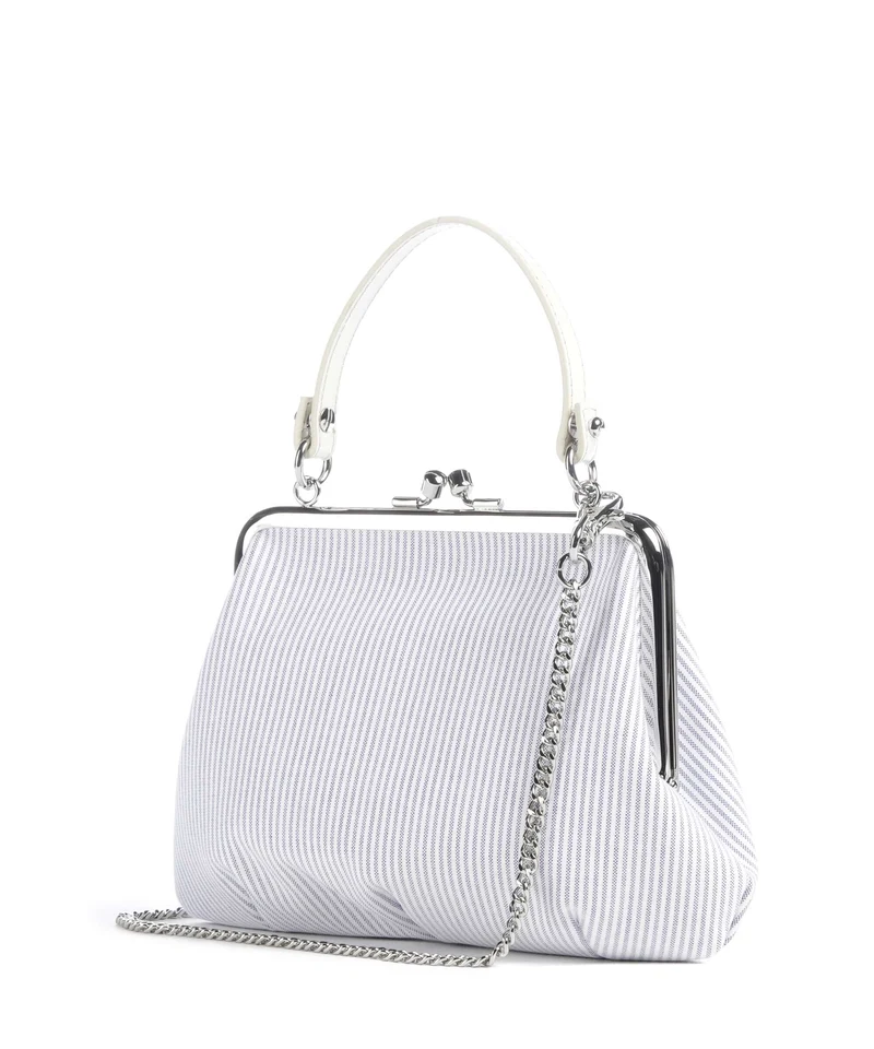 Vivienne Westwood Granny Frame Classic Oxford Shirt Bolso de mano ink stripe