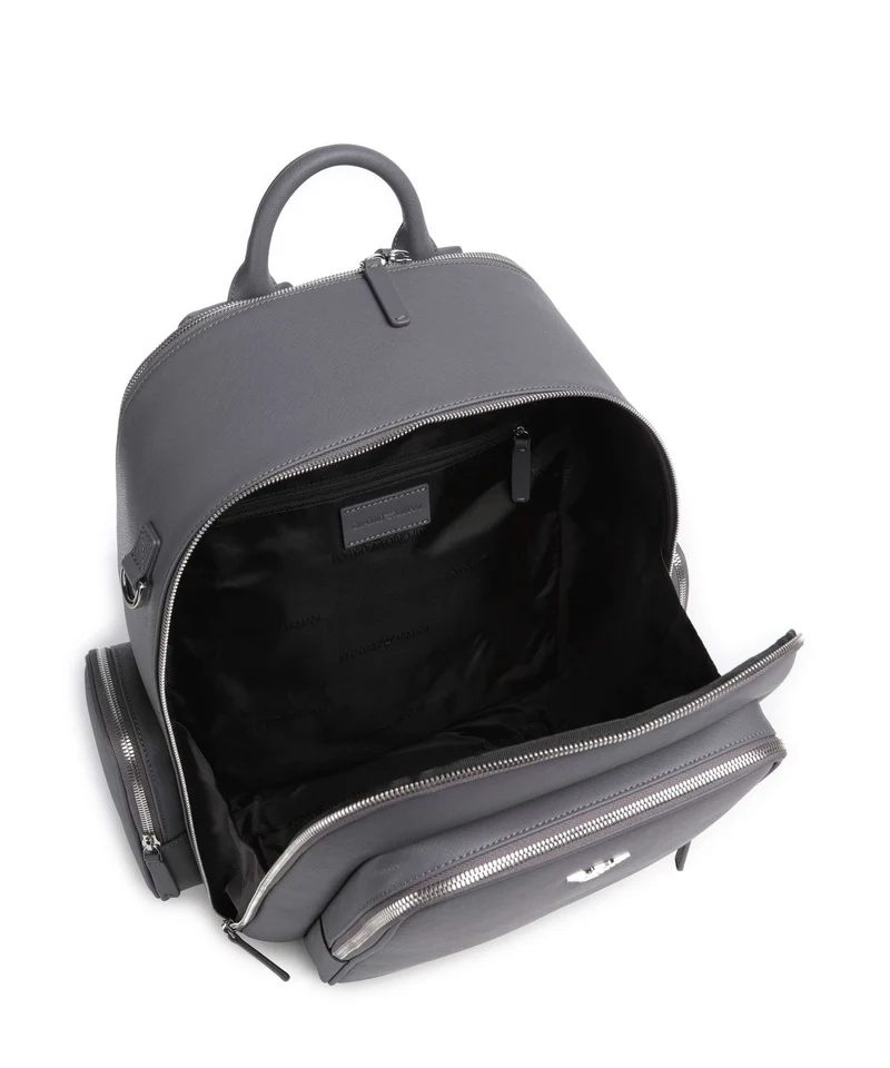 Emporio Armani Business Regenerated Mochila grey