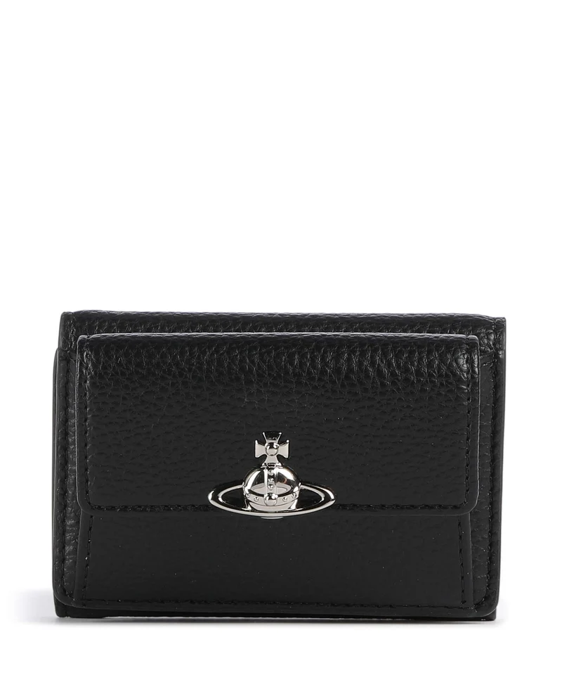 Vivienne Westwood Small Flap Grain Monedero black
