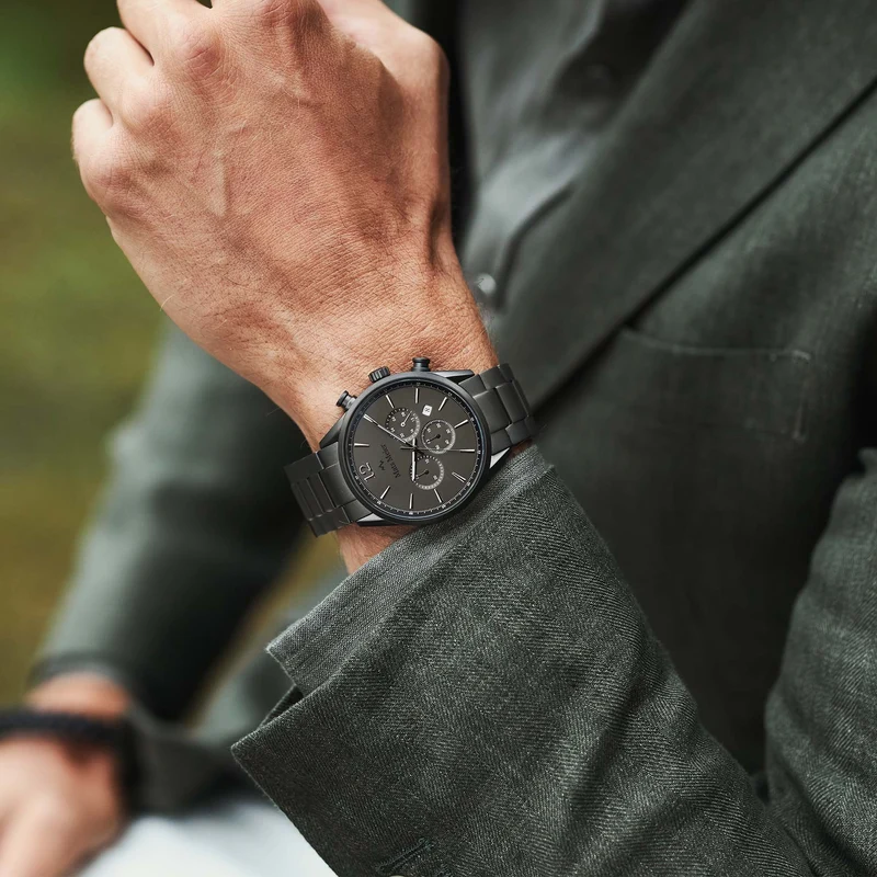 Mats Meier Grand Cornier Chrono Gunmetal Horloge MM00127