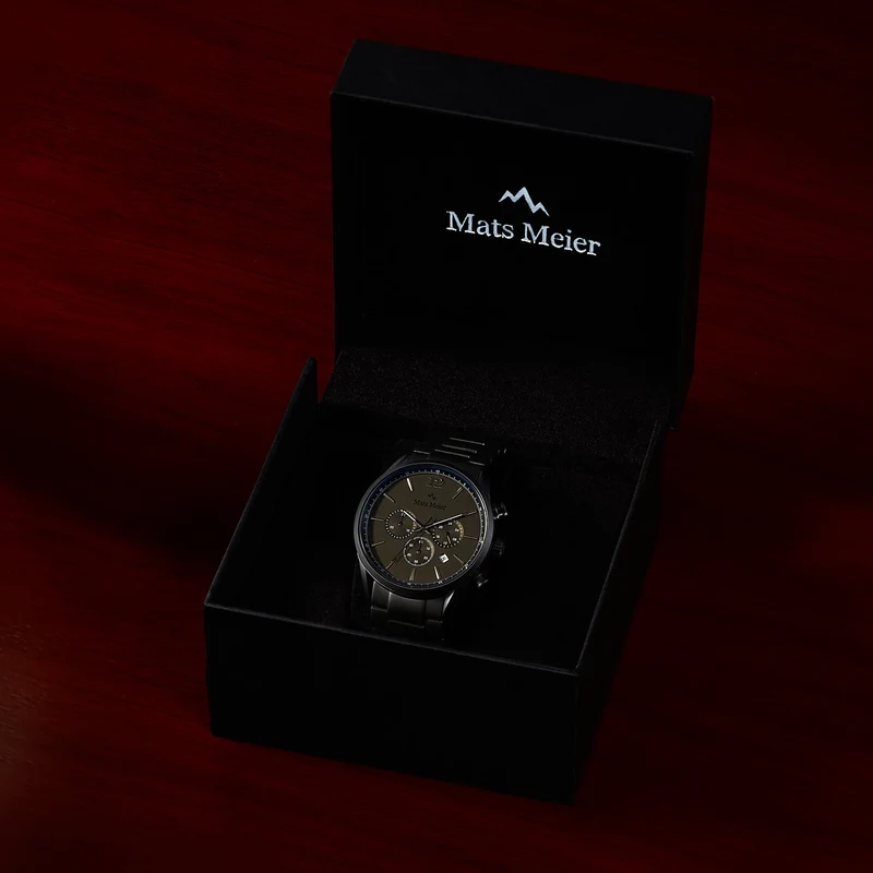 Mats Meier Grand Cornier Chrono Gunmetal Horloge MM00127