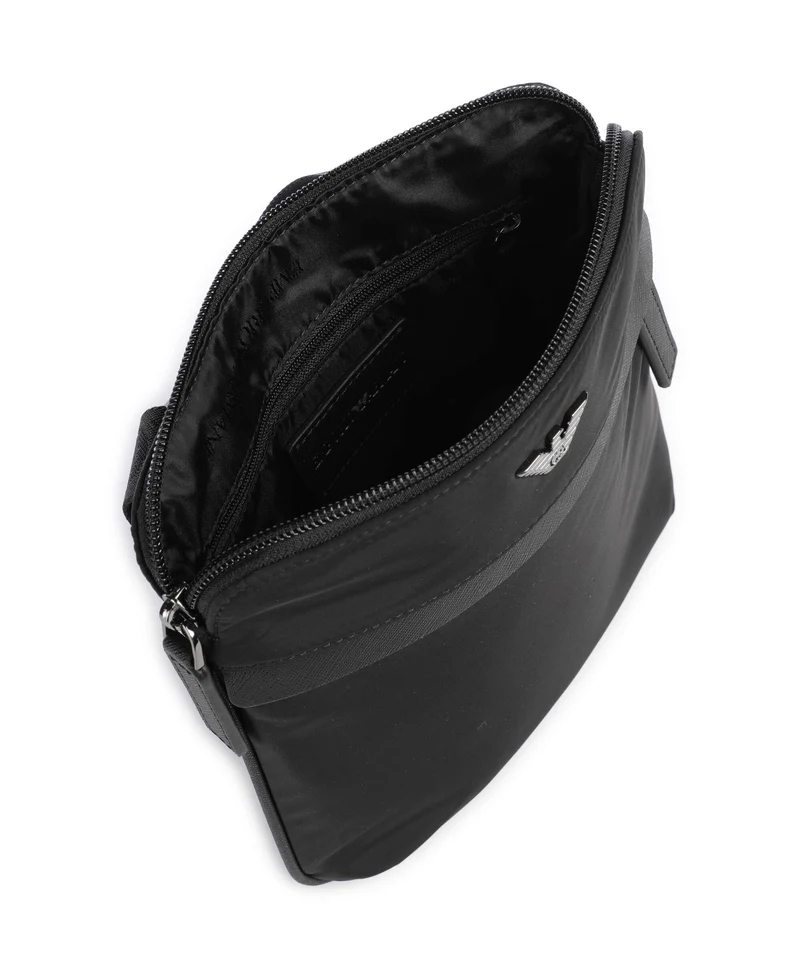 Emporio Armani Nylon Recycled Bandolera black beauty