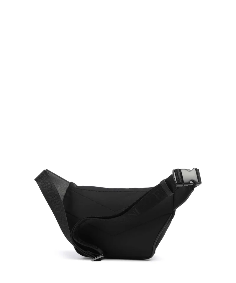 Emporio Armani Nylon Recycled Riñonera black beauty