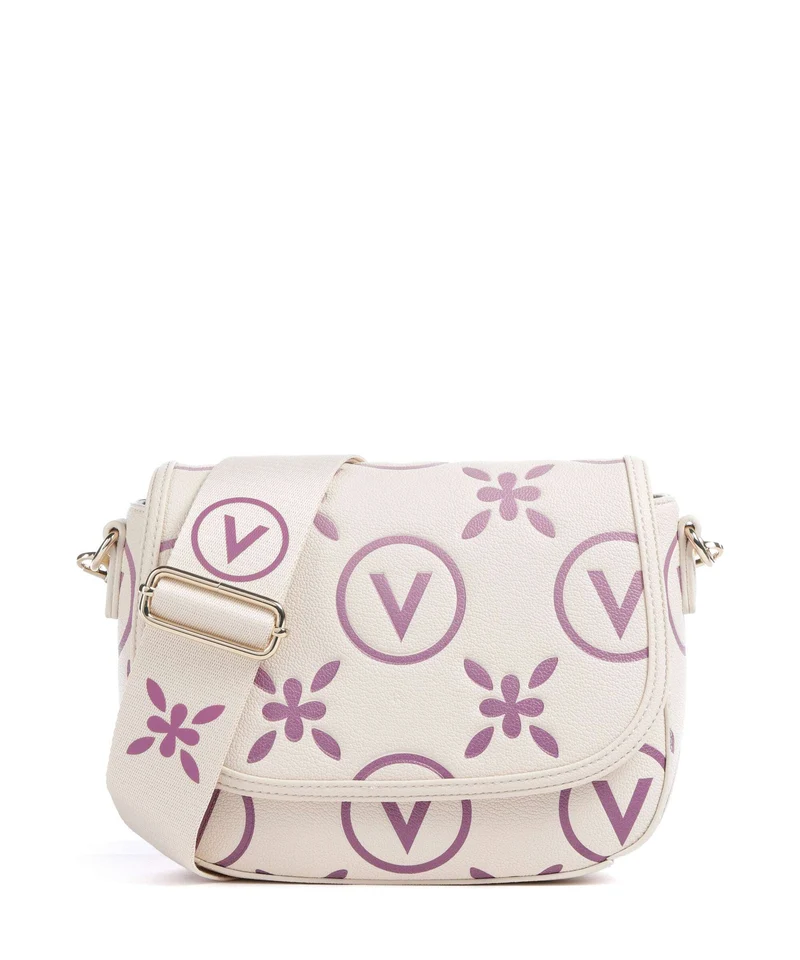 Valentino Bags Samba Re Print Bandolera ecru/rosa