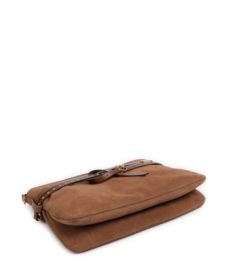 Pinko Belt Classic Bolso de hombro marrone/leone/antique gold