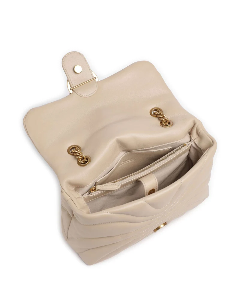 Pinko Love Puff Classic Bolso de hombro beige/grigio fumo/antique gold