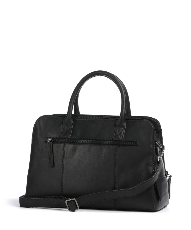 The Chesterfield Brand Wax Pull Up Cow Layton Bolso de mano black