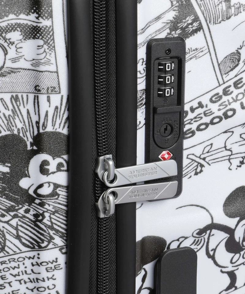 American Tourister Wavebreaker Disney Maleta con 4 ruedas minnie comics/white