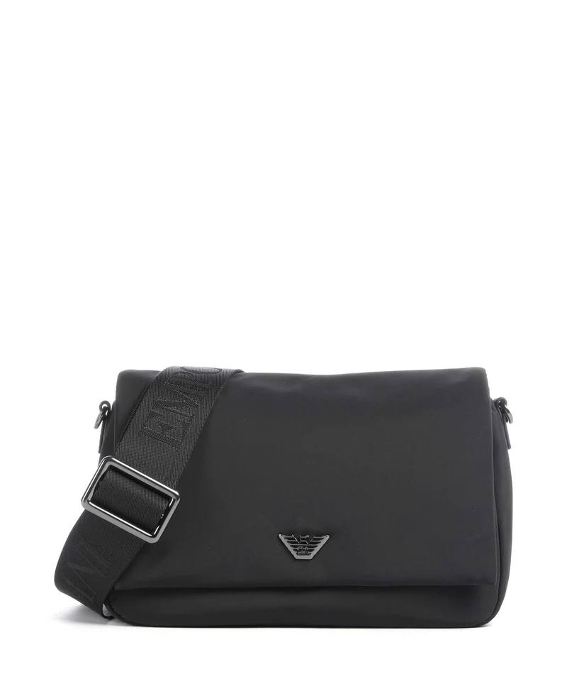 Emporio Armani Nylon Recycled Bandolera black beauty