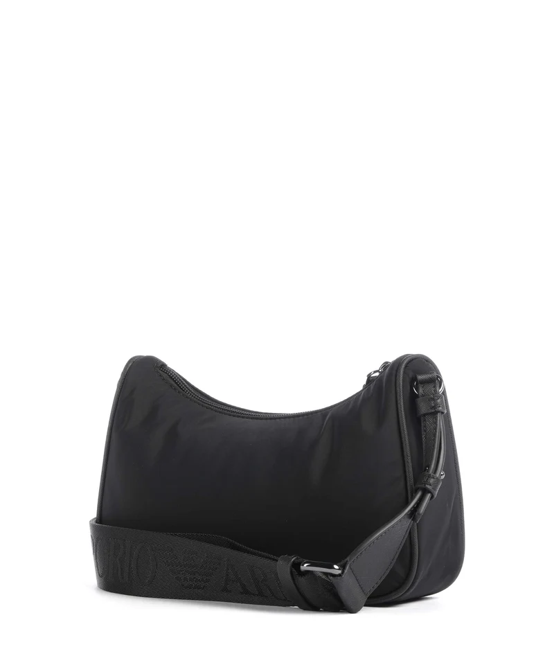 Emporio Armani Nylon Recycled Bandolera black beauty
