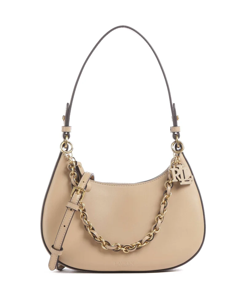 Lauren Ralph Lauren Marcy Medium Bolso de hombro tan