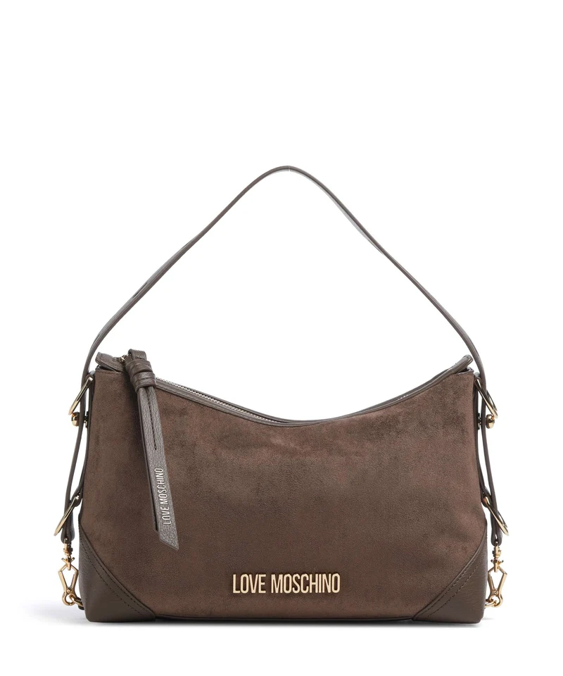 Love Moschino Signature Bolso de hobo marrone