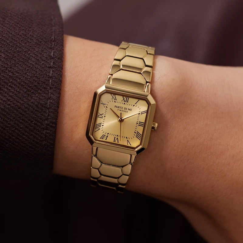 Parte di Me Orologio vierkant dameshorloge goudkleurig PDM09030
