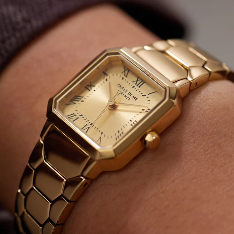 Parte di Me Orologio vierkant dameshorloge goudkleurig PDM09030