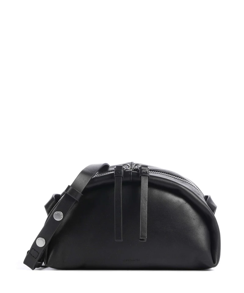 AllSaints Rosalie Arc Bandolera black/silver