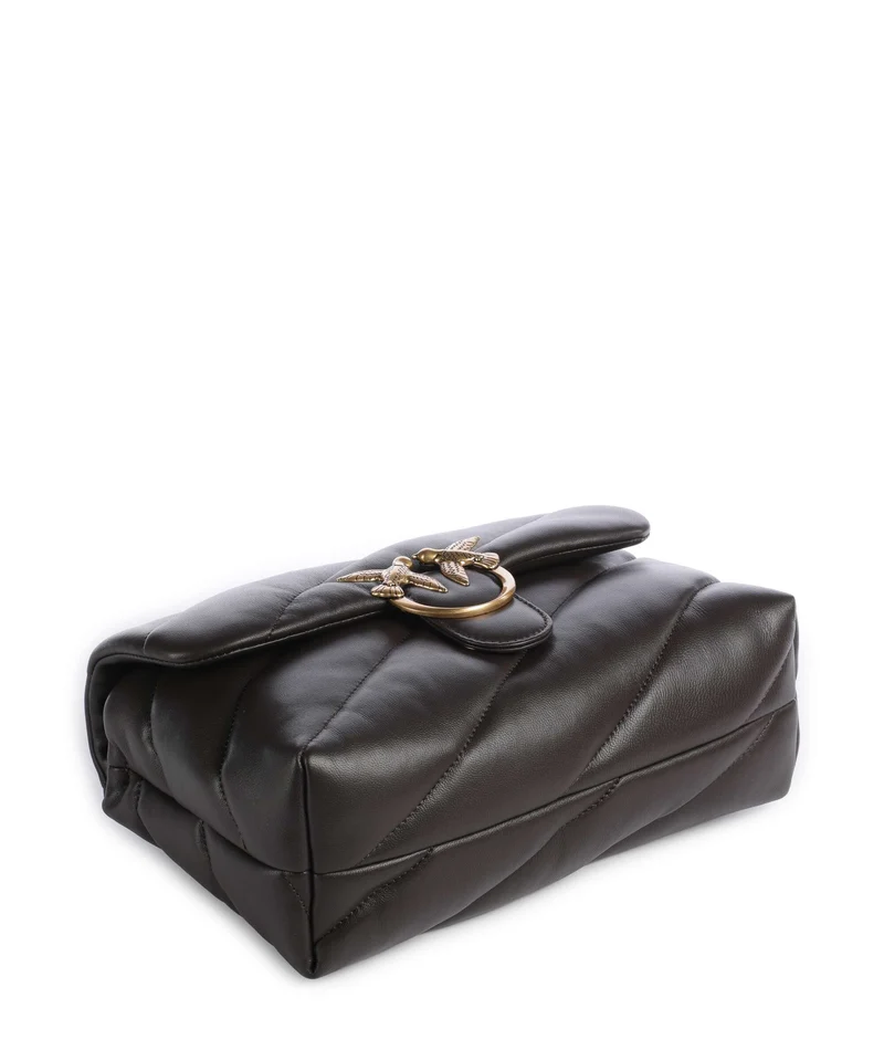 Pinko Love Puff Classic Bolso de hombro marrone marasca/antique gold