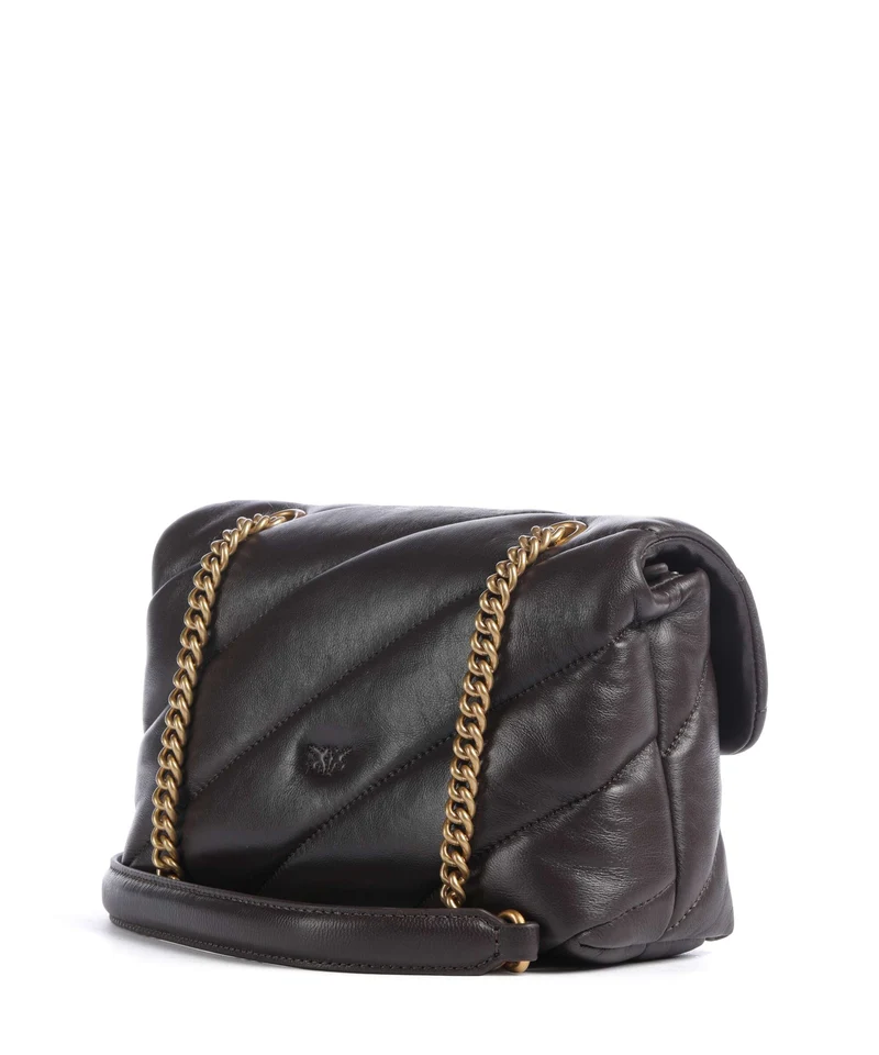 Pinko Love Puff Mini Bolso de hombro marrone marasca/antique gold