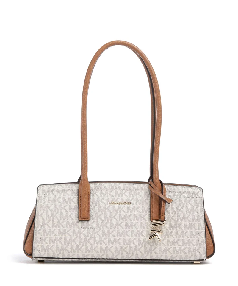 Michael Kors Laila Small Bolso de hombro vanilla/acorn