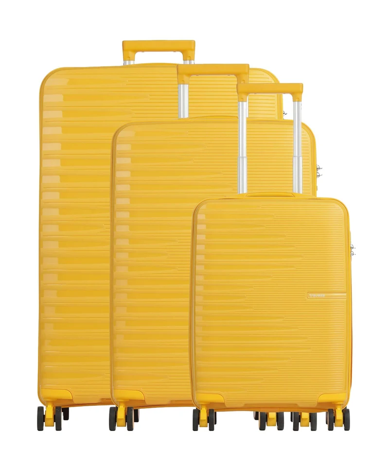 Travelite Pacific Juego de maletas (4 ruedas) yellow