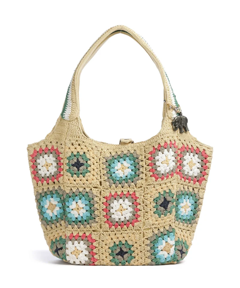 Anokhi Bolsa shopping beige