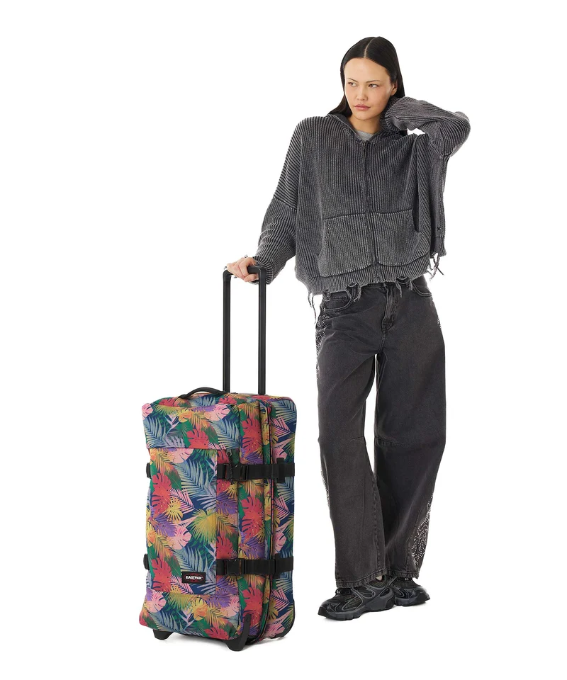 Eastpak Tranverz M Bolso de viaje con ruedas retro navy
