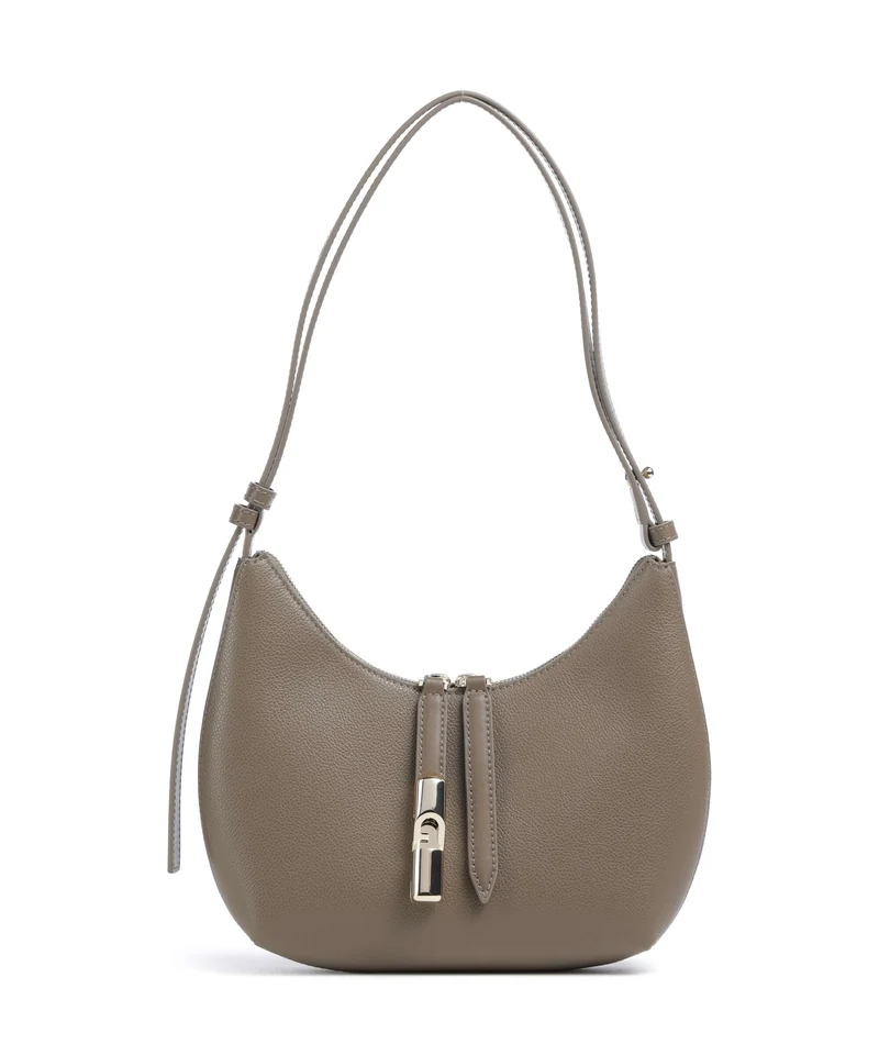 Furla Goccia S Bolso de hombro muddy gray