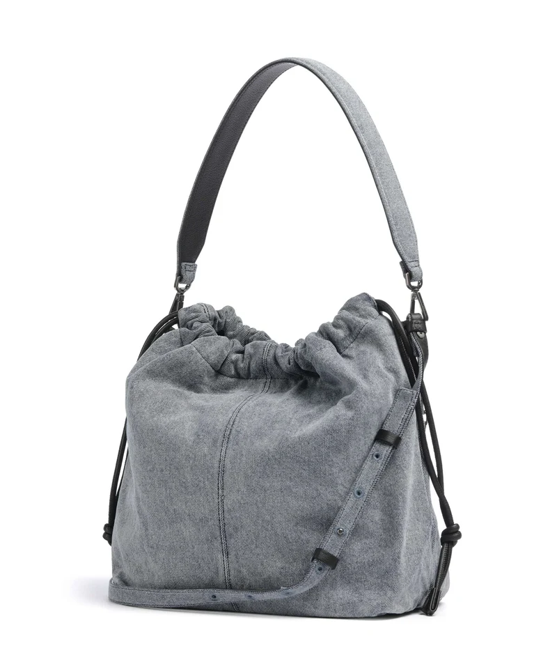 Liebeskind Lya II Denim M Bucket bolso de mano blue denim