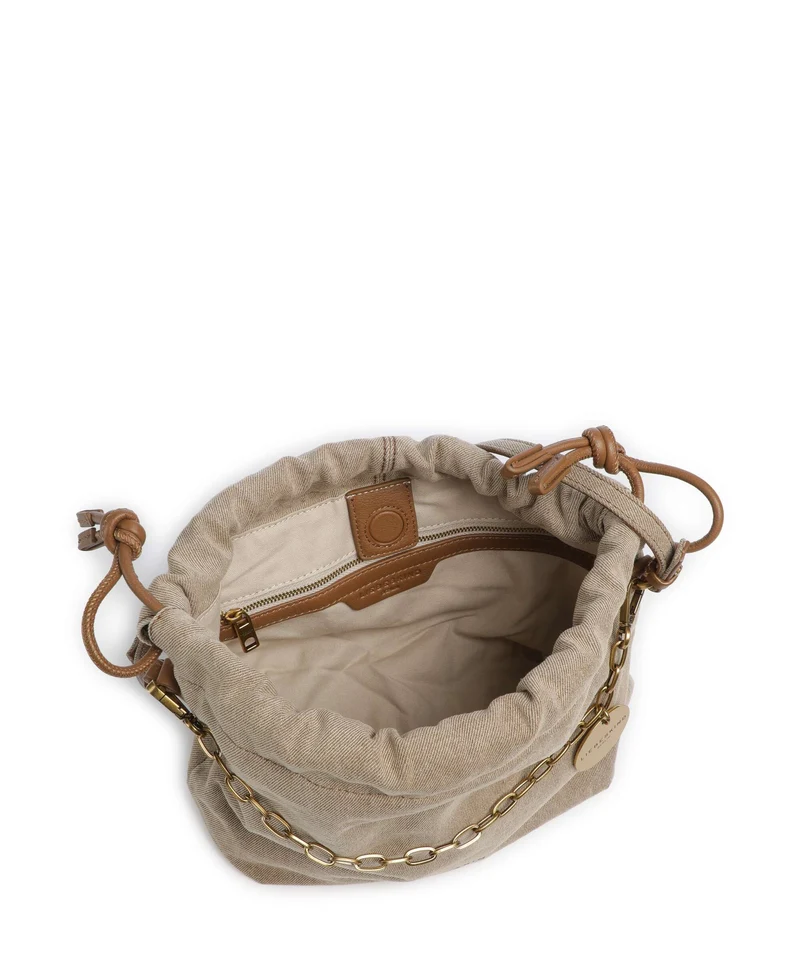 Liebeskind Lya II Denim S Bucket bolso de mano beige