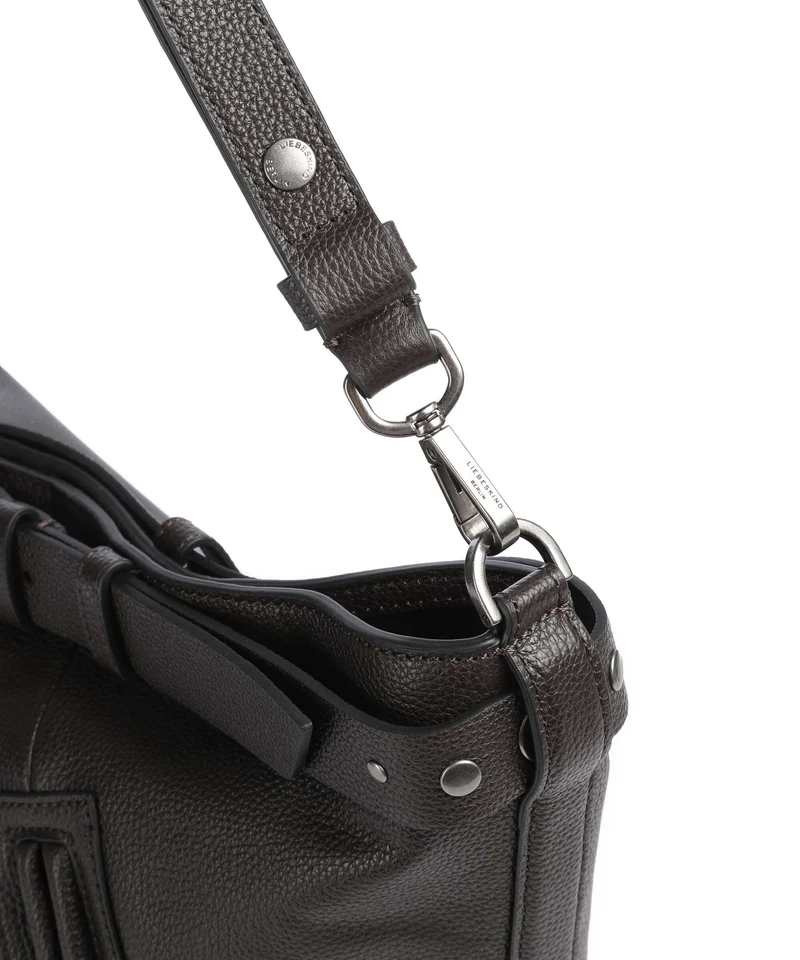 Liebeskind Zita Small Pebble L Bucket bolso de mano deep soil