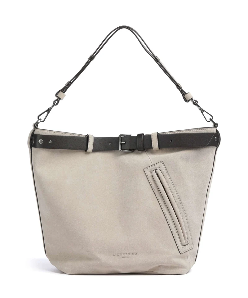Liebeskind Zita Hydro Suede L Bucket bolso de mano beige